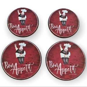 Range Kleen Stovetop Covers Set of 4 Metal Set Bon Appetite Cafe 1892